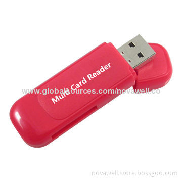 USB2.0 Multiple Card Reader, Support SD/Micro SD/MS Cards, Plug & Play, OEM Order Welcome